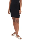Riley & Rae Sia Womens Ribbed Pull On Mini Skirt In Multi