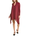 BCBGMAXAZRIA CAPE SLEEVE MINI DRESS