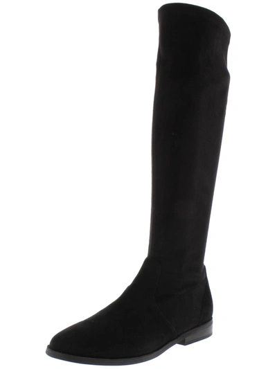 Gentle Souls By Kenneth Cole Emma Stretch Womens Suede Tall Over-the-knee Boots In Black