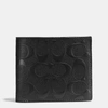 Coach Outlet 3 In 1 Wallet In Signature Leather In Black