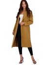Avec Les Filles Womens Wool Blend Double-breasted Wool Coat In Brown