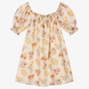 THE NEW SOCIETY GIRLS IVORY & RED FLORAL DRESS