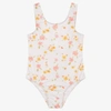 THE NEW SOCIETY GIRLS WHITE FLORAL SWIMSUIT