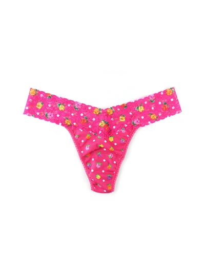 Hanky Panky Supima® Cotton Printed Low Rise Thong In Heidi