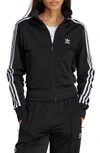 Adidas Originals Adicolor Firebird Recycled Polyester Track Jacket In Black