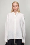 Sofie D'hoore Collarless Linen Shirt