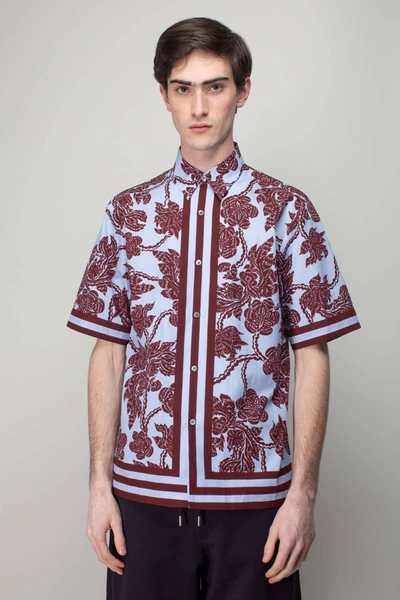 Dries Van Noten Floral Print Collared Shirt In Multicolore