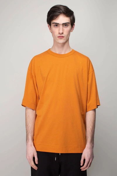 Dries Van Noten Yellow Crewneck T-shirt In 209 Amber