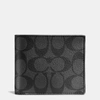 Coach Outlet Id Billfold Wallet In Signature Canvas In Grey