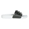 Carmen Sol Franco White Slides In Gunmetal
