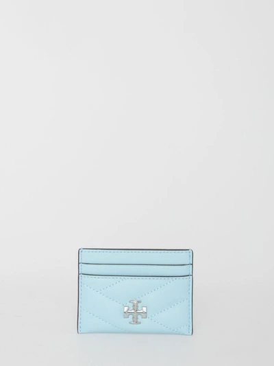 Tory Burch Kira Chevron Cardholder In Light Blue