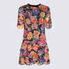 Rixo London Dion Glittered Floral-print Georgette Mini Dress In Stain Glass Glitter Floral