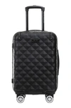 Kenneth Cole Reaction Diamond Tower 20" Hardside Spinner Luggage In Black