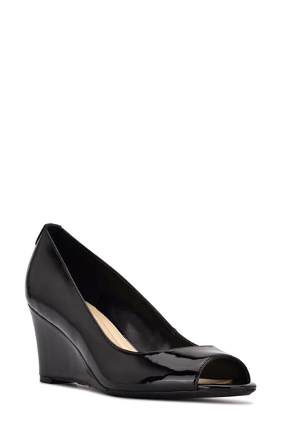 Nine West Canise Wedge Pump In Black