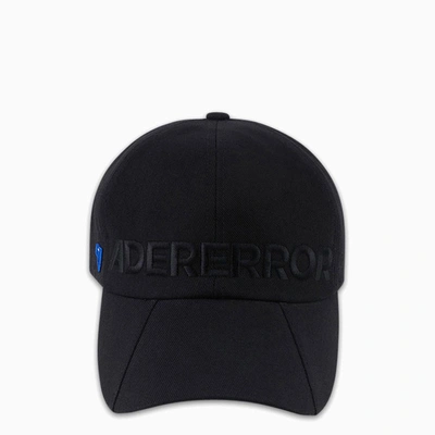 Ader Error Black Baseball Cap With Logo Lettering