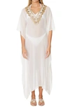 RANEE'S GODDESS BEADED COVER-UP CAFTAN