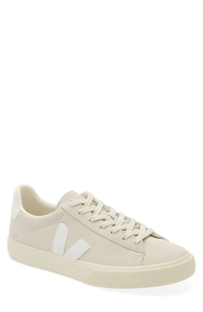 Veja Campo Chromefree Leather Trainers In White