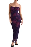 HOUSE OF CB AIZA FLORAL UNDERWIRE COCKTAIL DRESS