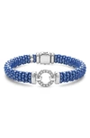 LAGOS LAGOS BLUE CAVIAR DIAMOND & CERAMIC ROPE BRACELET