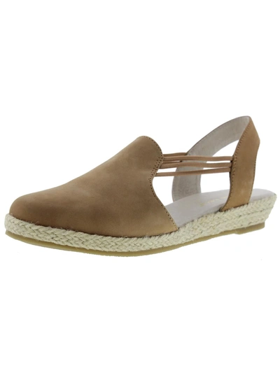 David Tate Nelly Womens Nubuck Espadrille Slingbacks In Multi