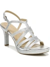 Naturalizer Baylor Womens Ankle Strap Heels In Silver