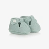 MAYORAL BABY GREEN COTTON KNIT BOOTIES