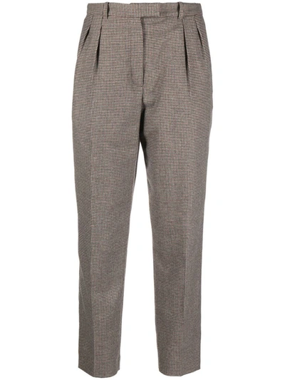 Apc Houndstooth-print Trousers In Saa Multicolor