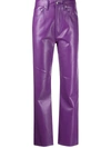 Agolde Mid-rise Straight-leg Trousers In Jm Jam