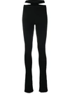 Andreädamo Andreādamo Black Ribbed Trousers In 004 0473 Black