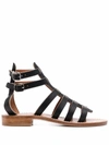 Kjacques K Jacques St Tropez Sandals Black In Black