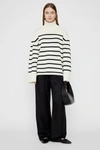 ANINE BING ANINE BING COURTNEY SWEATER IN IVORY AND BLACK STRIPE