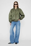 ANINE BING ANINE BING LEON BOMBER IN ARMY GREEN