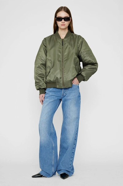 Anine Bing Leon Bomber In Army Green