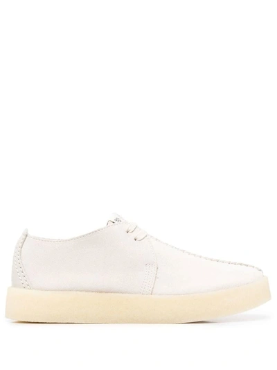 Clarks Trek Cup Leather Brogues In White