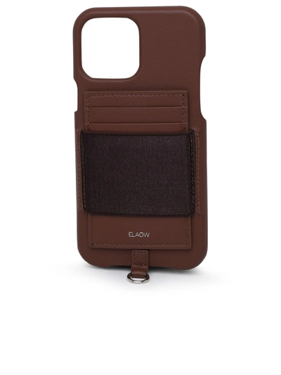 Elaow Cover Iphone 13 In Plastica Marrone In Brown
