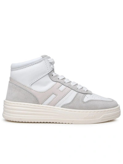 Hogan Sneakers  H630 High Top Off Whitesilver In Gray