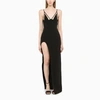 David Koma Sleeveless Maxi Dress With Slit In Black