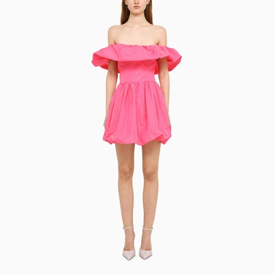 Msgm Fuchsia Taffeta Dress