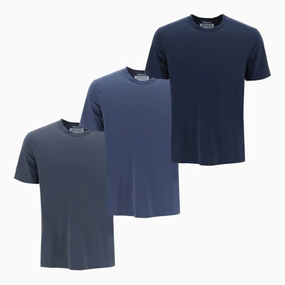Maison Margiela Jersey-knit Cotton T-shirt In Blue