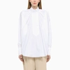 Patou Long-sleeve Gathered-detail Blouse In White