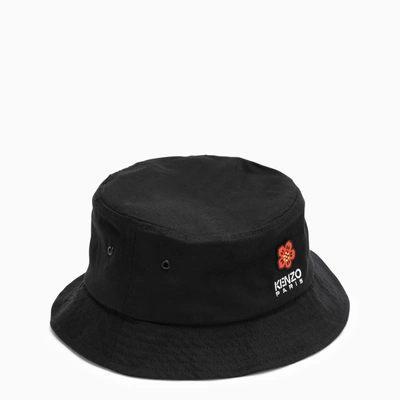 KENZO KENZO BLACK COTTON HAT,FC65AC404F33CO/M_KENZO-99_323-S