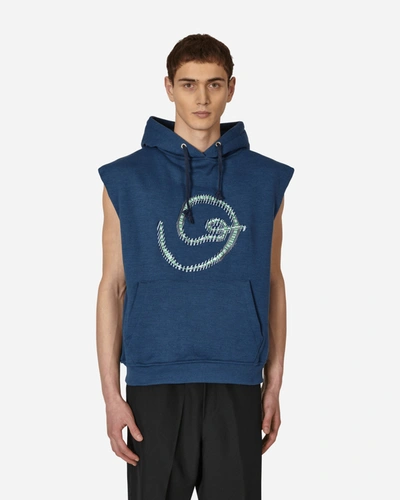 Lueder Goblin Sleeveless Hooded Sweatshirt In Blue