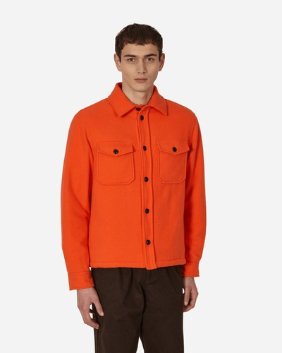 Serving The People Woolrich Nylon Ripstop Down Jacket In Orange