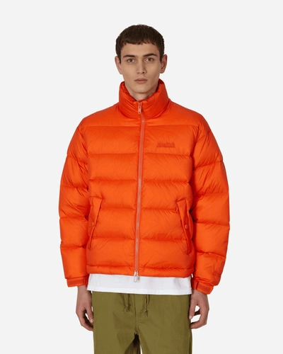 Serving The People Woolrich Wool Overshirt In Orange