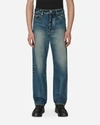 Kenzo Straight Cut Asagao Jeans In Blue