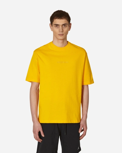 Nike Wordmark T-shirt In Yellow