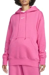 Nike Women's  Sportswear Phoenix Fleece Oversized Pullover Hoodie In Pinksicle/sail