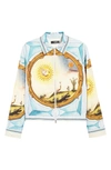 Amiri Landscape Frame Varsity Jacket In Multi