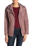 Cole Haan Water Repellent Hooded Parka In Mauve