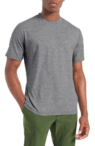 Ben Sherman Men's Marled Moisture-wicking Short-sleeve Performance T-shirt In Grey Heather